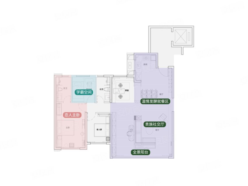 C户型-4室2厅2卫