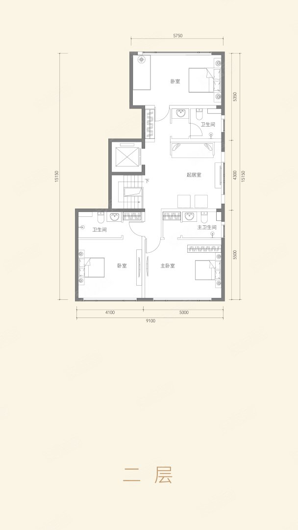 下叠D3户型 低密住宅